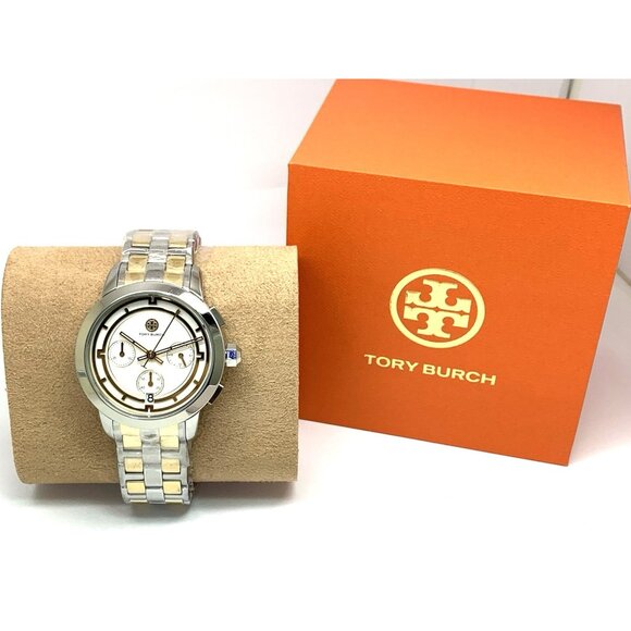Tory Burch Women\'s Watch TBW1052 Quartz Chronograph Two Tone Steel 37mm main image 14